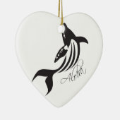 Aloha Hawaii Whale Keramik Ornament (Rechts)