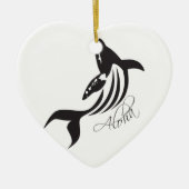 Aloha Hawaii Whale Keramik Ornament (Vorne)
