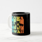 Aloha Hawaii Zweifarbige Tasse (Vorderseite Links)