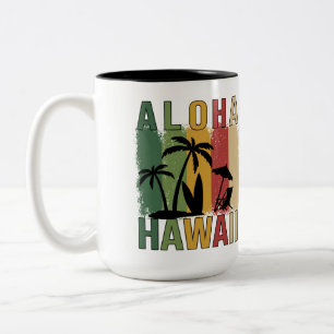 Aloha Hawaii Zweifarbige Tasse