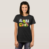 Aloha Hawaiian Ananas Sommer-Gefärbte Krawatte Män T-Shirt (Vorne ganz)