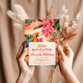Aloha Hawaiian Blume Abschluss Einladung