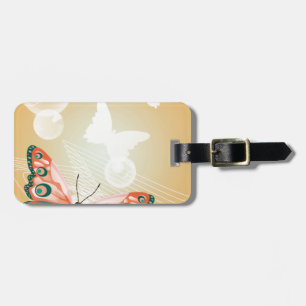 Aloha Hawaiian Butterfly Hochzeit Liebe Kunst Dest Gepäckanhänger
