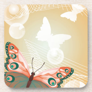 Aloha Hawaiian Butterfly Hochzeit Liebe Kunst Dest Untersetzer