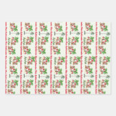 Aloha Hawaiian Christmas Wrapping Paper Geschenkpapier Set (Vorderseite 2)