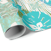 Aloha Hawaiian-Druckmuster Geschenkpapier (Rolleneckpunkt)