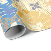 Aloha Hawaiian-Druckmuster Geschenkpapier (Rolleneckpunkt)