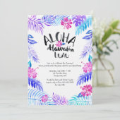 Aloha Hawaiian Einladung (Stehend Vorderseite)