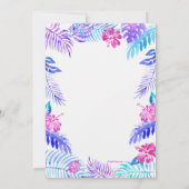 Aloha Hawaiian Einladung (Rückseite)