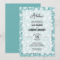 Aloha Hawaiian Floral Birthday Party
