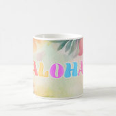 Aloha Hawaiian Floral Watercolor Kaffeetasse (Mittel)