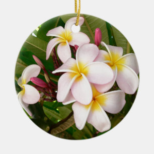 Aloha Hawaiian Frangipani Blüten Plumerien Keramikornament