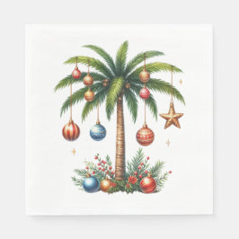 ALOHA HAWAIIAN HOLIDAY CHRISTMAS THEME SERVIETTE