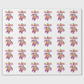 Aloha Hawaiian Honu Turtle Geschenkpapier (Flach)