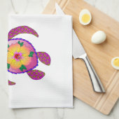 Aloha Hawaiian Honu Turtle Geschirrtuch (Viertel Falte)