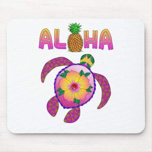 Aloha Hawaiian Honu Turtle Mousepad (Vorne)