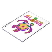 Aloha Hawaiian Honu Turtle Notizblock (Linke Seite)