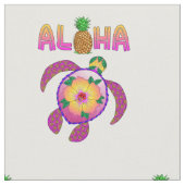 Aloha Hawaiian Honu Turtle Stoff (Nahaufnahme)