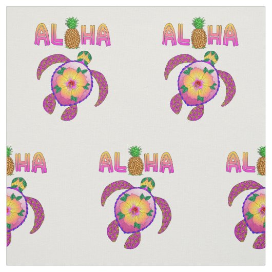Aloha Hawaiian Honu Turtle Stoff (Muster)