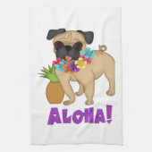 Aloha! Hawaiian Luau Mops und Ananas T-Shirts, Ges Handtuch (Vertikal)