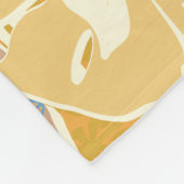 Aloha Hawaiian-Muster Fleecedecke (Ecke)