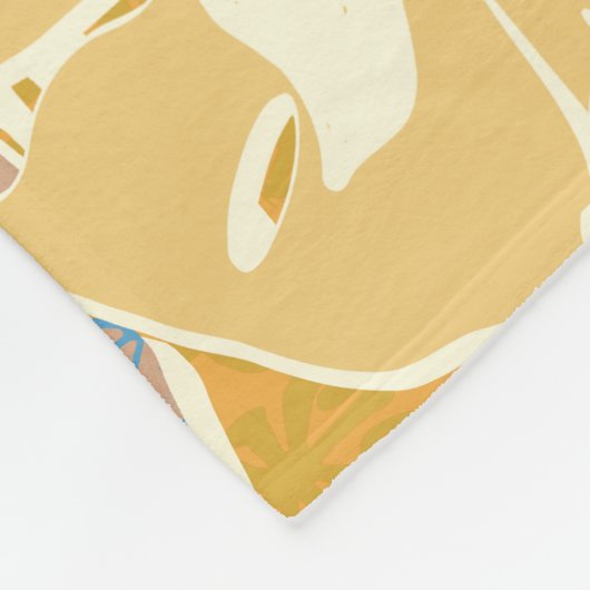 Aloha Hawaiian-Muster Fleecedecke (Ecke)