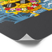 Aloha Hawaiian Pineapple Sign Hawaii Shaka Fun Poster (Ecke)