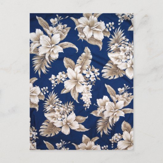 Aloha Hawaiian Print Postkarte (Vorderseite)