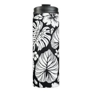 Aloha Hawaiian Shirt Nahtloses Hintergrundmuster. Thermosbecher