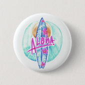 Aloha Hawaiian Surfer Buttons (Vorderseite)