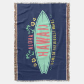 Aloha Hawaiian Surfer-Decken Decke (Vorderseite Vertikal)