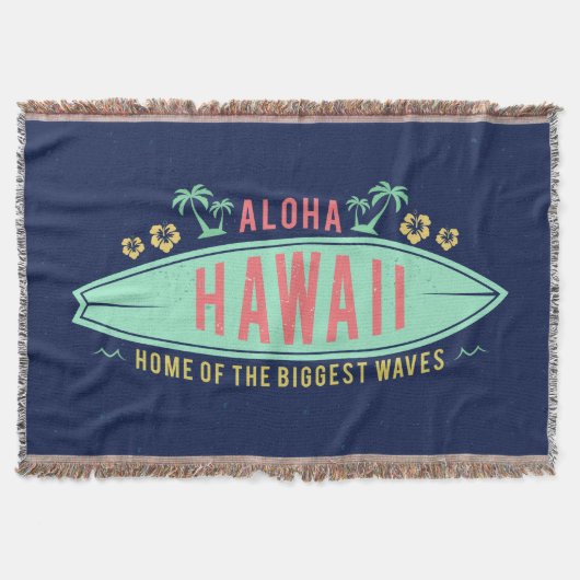 Aloha Hawaiian Surfer-Decken Decke (Vorderseite)