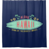 Aloha Hawaiian Surfer Duschvorhang (Vorderseite)