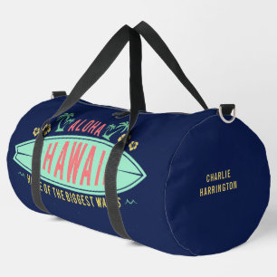 Aloha Hawaiian Surfer individuelle Name Duffle Bag