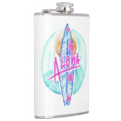 Aloha Hawaiian Surfer individuelle Name Flachmann (Rechts)