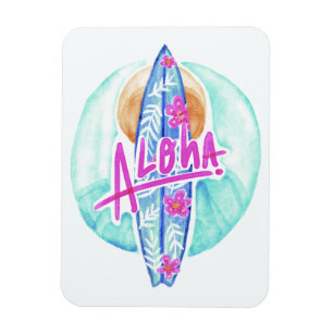 Aloha Hawaiian Surfer-Magnet Magnet