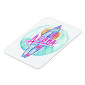 Aloha Hawaiian Surfer-Magnet Magnet (Linke Seite)
