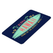 Aloha Hawaiian Surfer-Magnet Magnet (Linke Seite)