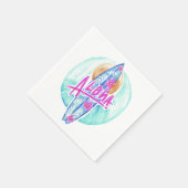 Aloha Hawaiian Surfer Papier Servietten (Ecke)