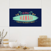 Aloha Hawaiian Surfer Poster (Küche)