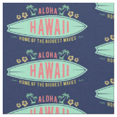 Aloha Hawaiian Surfer Zollgewebe Stoff (Nahaufnahme)