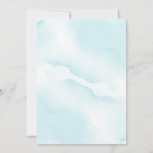 Aloha Hawaiian Tropical Boy Baby Dusche Einladung (Rückseite)