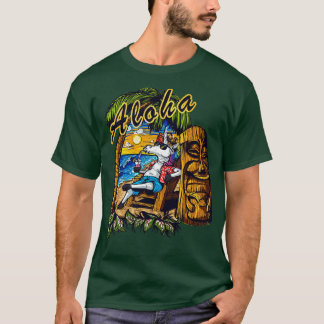 Aloha Hawaiian Tropical Unicorn Moa Bea T-Shirt