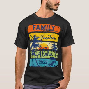 Aloha Hawaiian Vacation 2022 Spring Break Retro Su T-Shirt