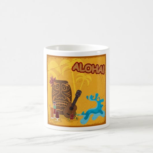 Aloha Hawaiian Vacation Coffee Tasse (Mittel)