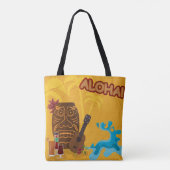 Aloha Hawaiian Vacation Tote Bag Tasche (Rückseite)