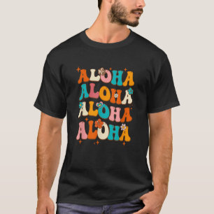 Aloha Hawaiian Vintag Hawaii Urlaub Frauen Mädchen T-Shirt