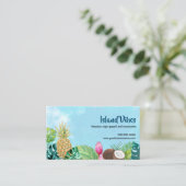 Aloha Hawaiian Watercolor Visitenkarte (Stehend Vorderseite)