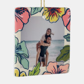 Aloha Hawaiianische Blume Keramikornament (Rechts)