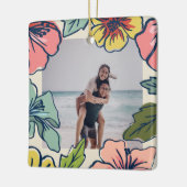 Aloha Hawaiianische Blume Keramikornament (Links)